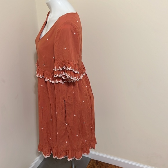 NEW Anthropologie Samia Ruffled Tunic Dress size 6 - Picture 6 of 14